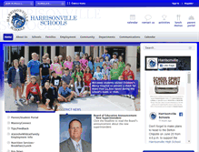 Tablet Screenshot of harrisonvilleschools.org